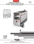 Lincoln Electric SAE-400 User's Manual