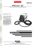 Lincoln Electric PRO-CUT SVM146-A User's Manual