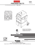 Lincoln Electric PRECISION TIG 275 User's Manual