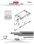 Lincoln Electric IM956-A User's Manual