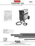 Lincoln Electric IM693 User's Manual