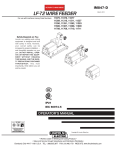 Lincoln Electric LF-72 User's Manual