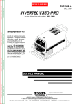 Lincoln Electric V350-PRO User's Manual