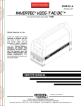 Lincoln Electric INVERTEC SVM161-A User's Manual