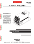 Lincoln Electric INVERTEC SVM158-A User's Manual