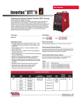 Lincoln Electric Invertec STT II User's Manual