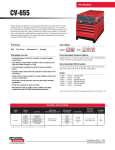 Lincoln Electric CV-655 User's Manual