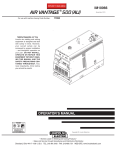 Lincoln Electric IM10066 User's Manual