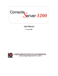 Lightwave Communications Server 3200 User's Manual