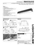 Lightolier VRA1G12LS132 User's Manual
