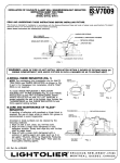 Lightolier V7011 User's Manual