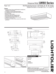 Lightolier Universal Wall LWBU Series User's Manual