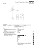 Lightolier Tangent Track Lighting System FXPDT User's Manual