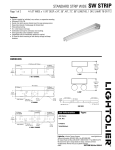 Lightolier SW STRIP User's Manual