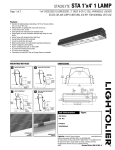 Lightolier STACKLYTE STA1G8LR132120SO User's Manual