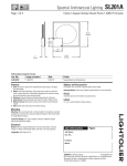 Lightolier SL201A User's Manual