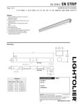 Lightolier SN STRIP User's Manual