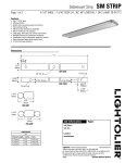 Lightolier Sidemount Strip SM STRIP User's Manual