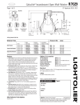 Lightolier R7029 User's Manual