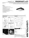 Lightolier PRA2GRFVA2FT User's Manual