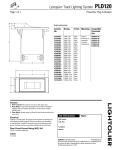 Lightolier PLD120 User's Manual