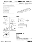Lightolier Paraplus PPH1G6FW132 User's Manual
