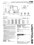 Lightolier P7006 User's Manual