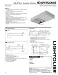 Lightolier MD4GPSVA2SB4SB User's Manual