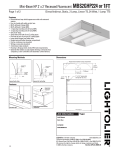Lightolier MBS2GHP1FT User's Manual