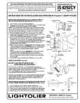 Lightolier 8292CY User's Manual