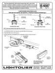 Lightolier LytespanTrack Lighting System 6087 User's Manual
