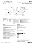 Lightolier Lytespan Track Lighting System 8111 User's Manual