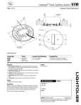 Lightolier Lytespan Track Lighting System 6190 User's Manual