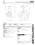 Lightolier 22OR2 User's Manual