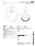 Lightolier Lytespan Track Lighting 9638 User's Manual