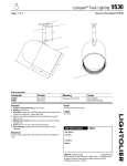Lightolier Lytespan Track Lighting 9530 User's Manual
