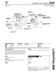 Lightolier Lytespan Track Lighting 8320 User's Manual