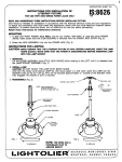 Lightolier Lytespan 8626WH User's Manual