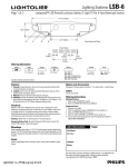 Lightolier LSB-6 User's Manual