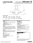 Lightolier Lighting Systems Silhouette SE User's Manual