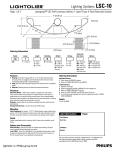 Lightolier LSC-10 User's Manual