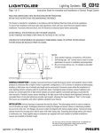 Lightolier IS_CD12 User's Manual