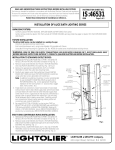 Lightolier IS:46531 User's Manual