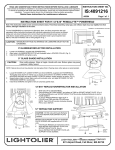 Lightolier IS:4091216 User's Manual