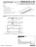 Lightolier HDB2SLW254 User's Manual