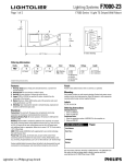 Lightolier F7000-23 User's Manual