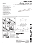 Lightolier EYS442FX354 User's Manual