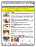 Lightolier C4LVE1RM User's Manual