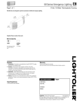 Lightolier E8 Series User's Manual