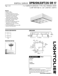 Lightolier DPB2S9LS3FT/2U User's Manual